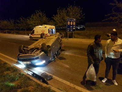 Sokağa çıkma yasağında kaza