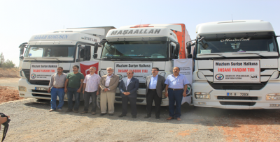 STK İnsani Yardım Platformundan Suriye'ye 3 Tır Yardım