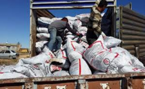 Suriyeli mültecilere kışlık dağıtımı