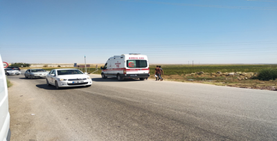 Suruç'ta Araç Şarampole Yuvarlandı!