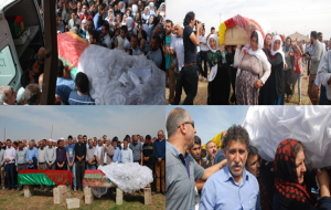 Suruç''ta hala yeğen yan yana defin edildi