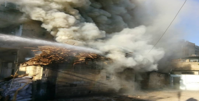 Suruç'ta Yangın Paniği