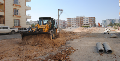 ŞUSKİ Ceylanpınar'da Alt Yapı Çalışmalarına Devam Ediyor