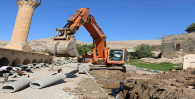 ŞUSKİ Halfeti'de Alt Yapı Çalışmalarına Devam Ediyor