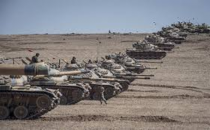 Tankların namluları Suriye'ye çevrildi!