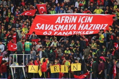 Taraftarlardan Afrin operasyonuna destek
