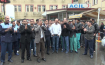 Taşeron işçilerin maaş eylemi