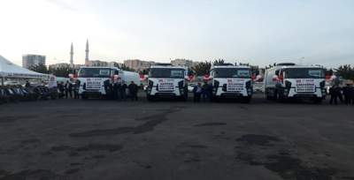 TBB İlçe Belediyelerine Hibe Araç Teslimi 