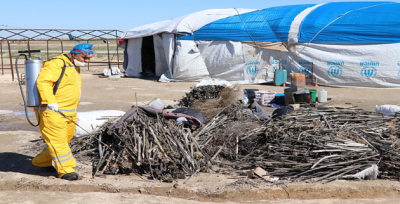 Telabyad'da Bahar İlaçlaması Başladı