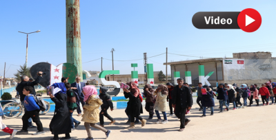 Telabyad'da Binlerce Kişi Şehitler ve Türkiye İçin Toplandı