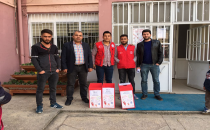 Toplanan kalemler ihtiyaç sahiplerine veriliyor