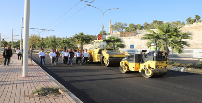 Trambüs Yolları Asfaltlanıyor