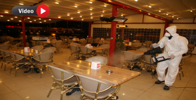 Tüm Ortak Kullanım Alanları Dezenfekte Ediliyor