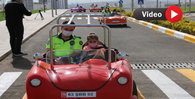 Türkiye'nin En Büyük Çocuk Trafik Eğitim Parkı'nda İlk Eğitim Verildi 