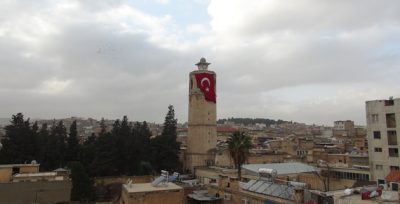 Ulu Camii'ne Türk Bayrağı