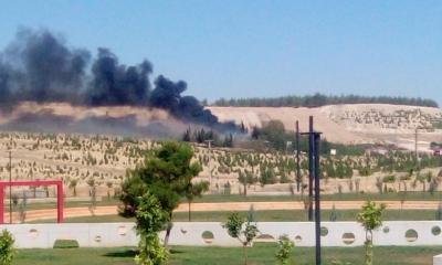 Urfa Atış Poligonun Yanında Yangın