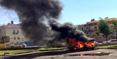 Urfa İtfaiyesinden Araç Yangını Tatbikatı
