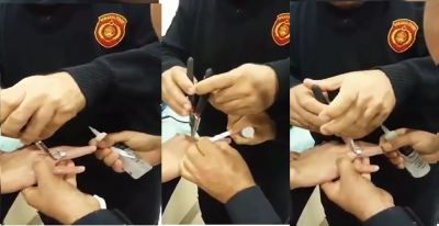 Urfa İtfaiyesinden Sıkışan Parmak Operasyonu