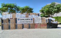 Urfa' kaçak sigara operasyonu, 8 gözaltı