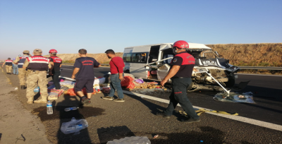 Urfa otobanında kaza