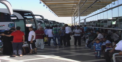 Urfa Otogarında Bayram Yoğunluğu