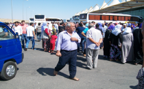 Urfa otogarında bayram yoğunluğu