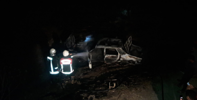 Urfa'da araç yangını