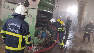 Urfa'da  çırçır fabrikasında yangın