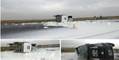 Urfa'da Kamyonet Devrildi