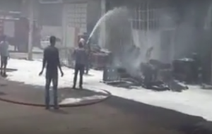 Urfa'da korkutan yangın