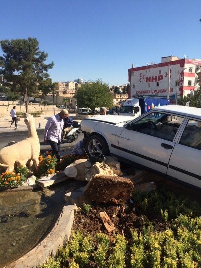 Urfa'da Maddi Hasarlı Kaza