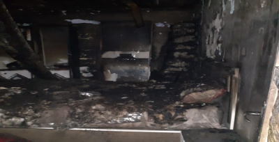 Urfa'da mesken evde yangın