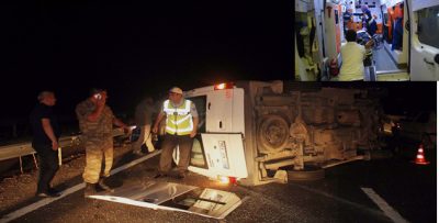 Urfa'da Minibüs Devrildi, 18 Yaralı