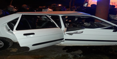 Urfa'da Otomobil Elektrik Direğine Çarptı