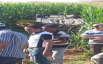 Urfa'da otomobil takla attı, 2 yaralı