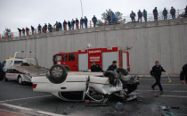 Urfa'da otomobil takla attı, 4 yaralı