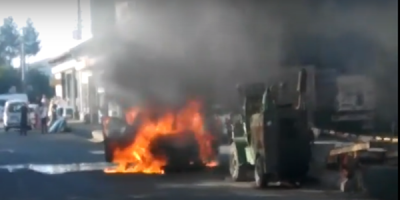 Urfa'da Otomobil Yandı