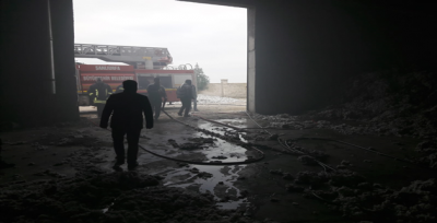 Urfa'da Pamuk Fabrikasında Yandı
