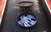 Urfa'da petrol  tankerinde  kaçak sigara sevkiyatı