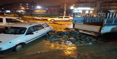 Urfa'da Sağanak Yağış Etkili Oldu