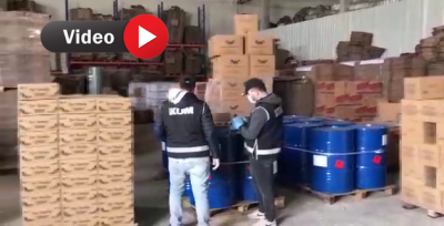 Urfa'da sahte dezenfektan operasyonu!