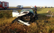 Urfa'da sıkışmalı kaza, 7 yaralı