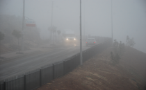 Urfa'da sisli ve yağmurlu hava