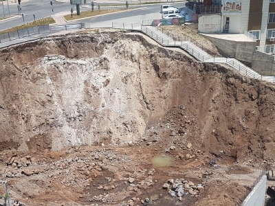 Urfa'da tehlikeli merdiven