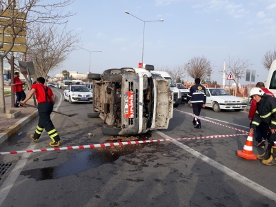 Urfa'da trafik kazası,1 yaralı