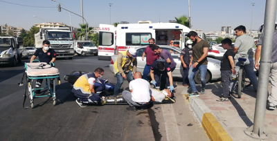 Urfa'da trafik kazası, 1 yaralı