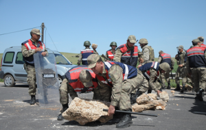 Urfa'da uluslararası yol trafiğe kapatıldı