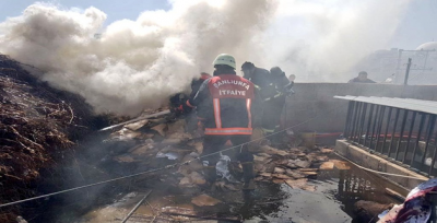 Urfa'da yangın paniği