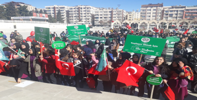 Urfa'da Yeşilay Yürüyüşü