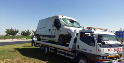 Urfa'da zincirleme kaza, 4 yaralı